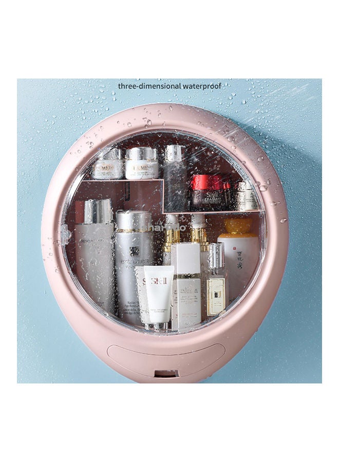 Sharpdo Multifunctional Wall-mounted Cosmetic Storage Box Pink - Image 3