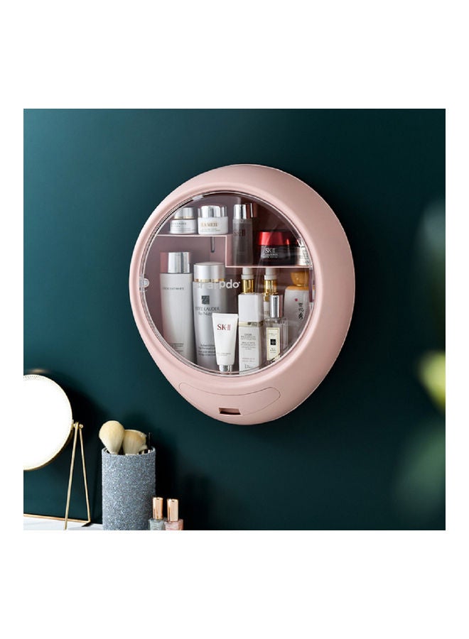 Sharpdo Multifunctional Wall-mounted Cosmetic Storage Box Pink - Image 4