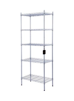 Sharpdo Adjustable 5 Wire Shelving Steel Storage Rack Silver KSA ...
