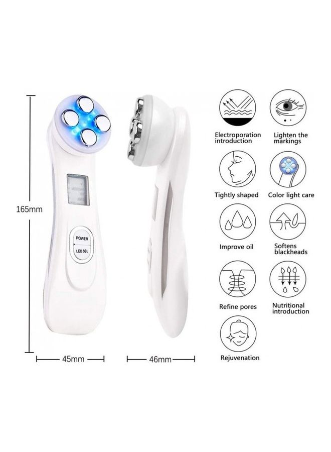 MARGOUN Mesotherapy Facial Radio Frequency Massager White 5 × 15 × 8.5cm - Image 3