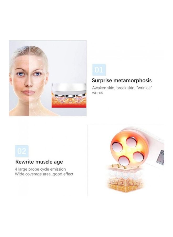 MARGOUN Mesotherapy Facial Radio Frequency Massager White 5 × 15 × 8.5cm - Image 5