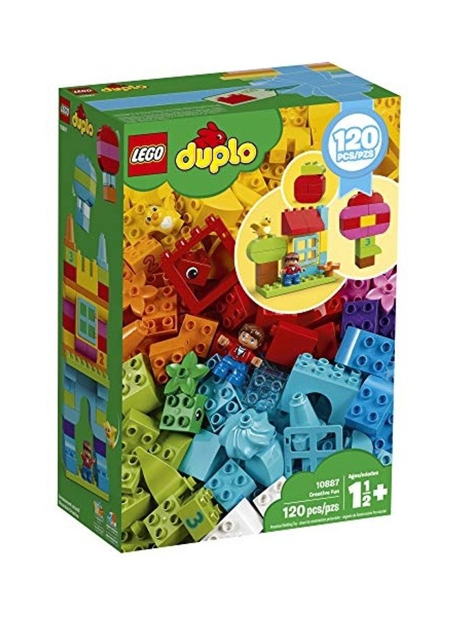 6250724 120-Piece Duplo Classic Creative Fun 10887 Building Block Kit