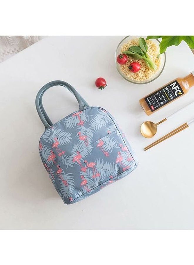 Generic - Flamingo Pattern Insulated Lunch Bag Multicolour 23x21x13cm - Image 1