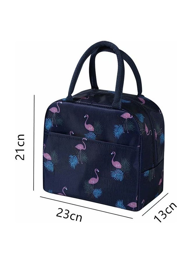 Generic - Flamingo Pattern Insulated Lunch Bag Multicolour 23x21x13cm - Image 1