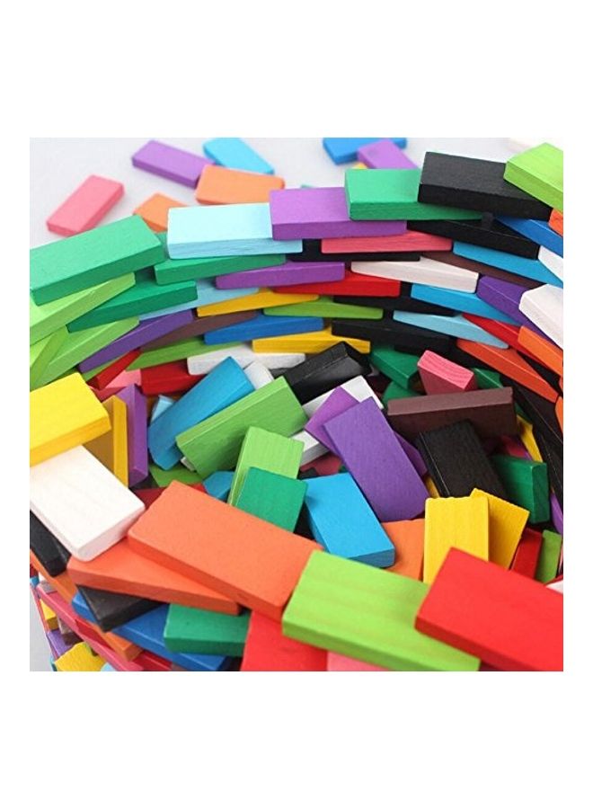 Newcreativetop NCT-TOY-001 120-Piece Wooden Dominos Blocks Set 120 4+ Years  - Image 4