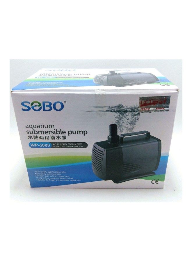 Silent Aquarium Submersible Water Pump Black