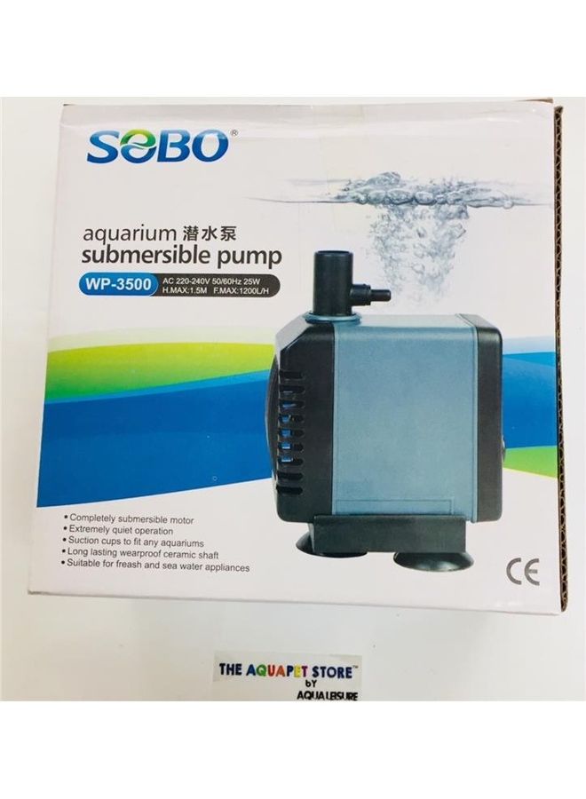 SOBO B&K Silent Aquarium Submersible Water Air Pump Black - Image 5
