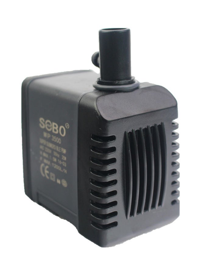 SOBO B&K Silent Aquarium Submersible Water Air Pump Black - Image 1