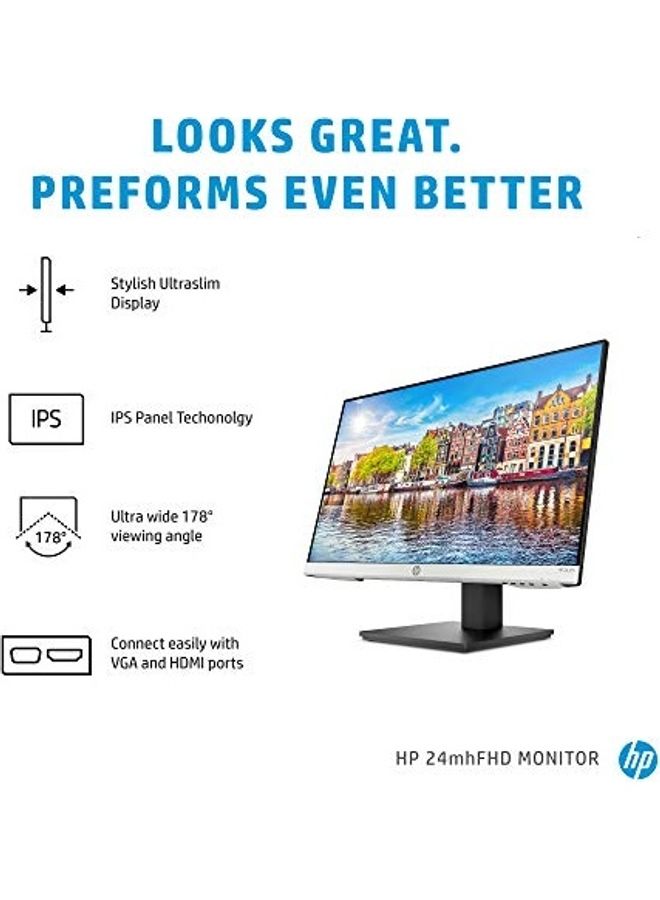 HP 24mh FHD IPS Monitor Black  - Image 2