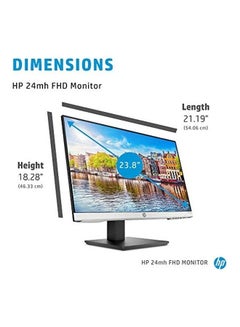 HP 24mh FHD IPS Monitor Black  - Image 3