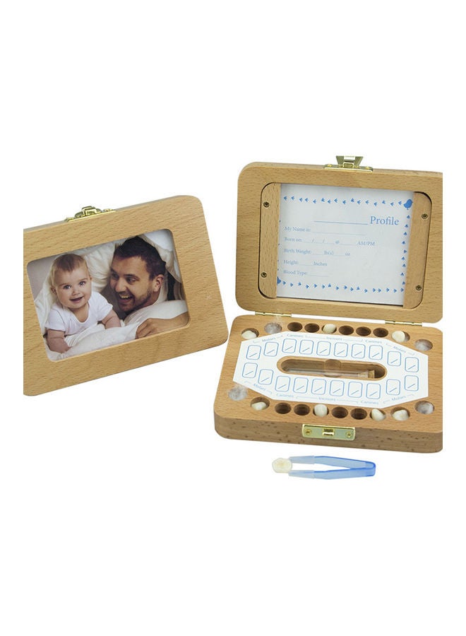 Baby Wooden Dental House Tooth Box - Image 2