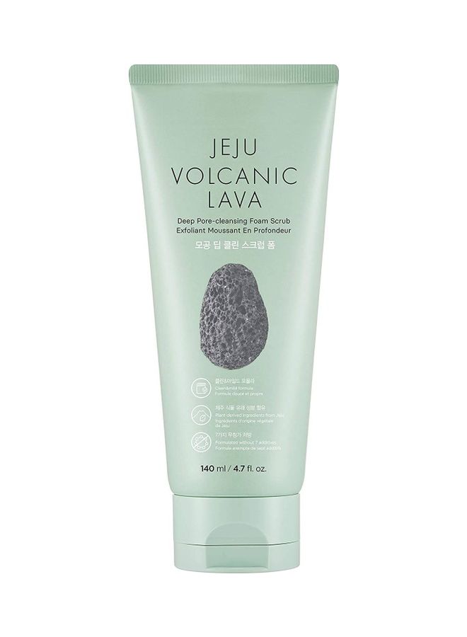 THE FACE SHOP - Jeju Volcanic Lava Deep Pore Cleansing Foam Scrub Multicolour 140ml - Image 1