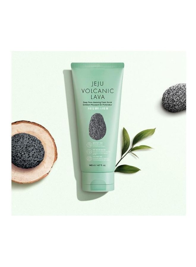 THE FACE SHOP - Jeju Volcanic Lava Deep Pore Cleansing Foam Scrub Multicolour 140ml - Image 1