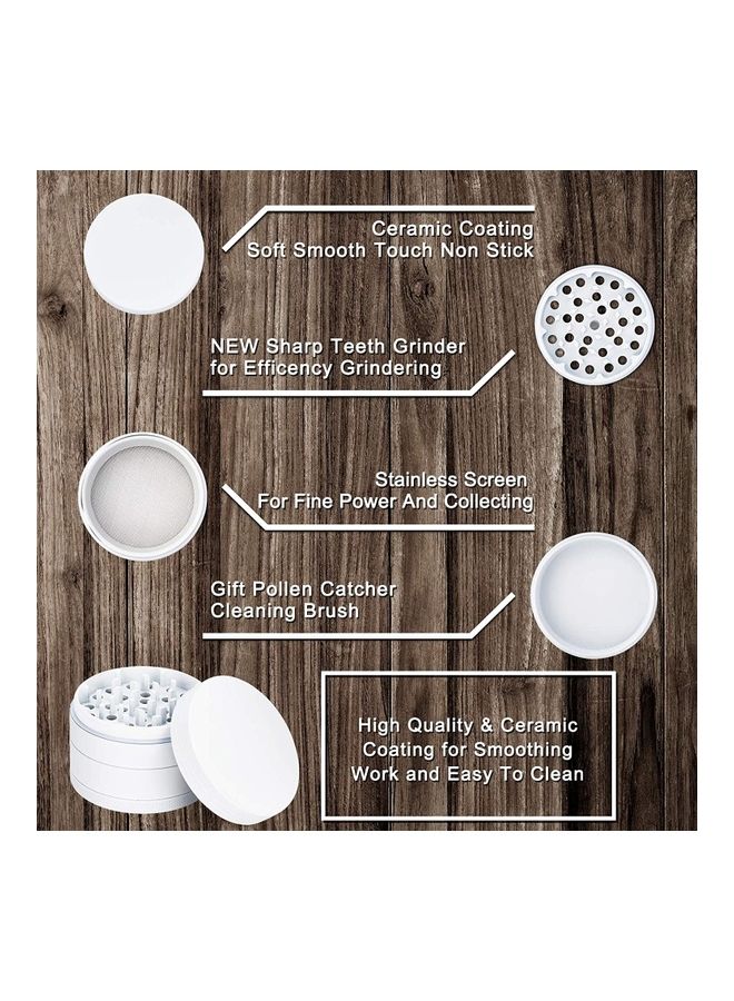 Alfa.life Ceramic Coated Aluminum Grinder White  - Image 4