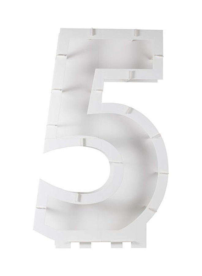 Ginger Ray - Number 5 Mosaic Party Balloon - Image 1