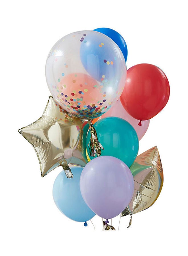 Ginger Ray Rainbow Party Mixed Balloon Bundle