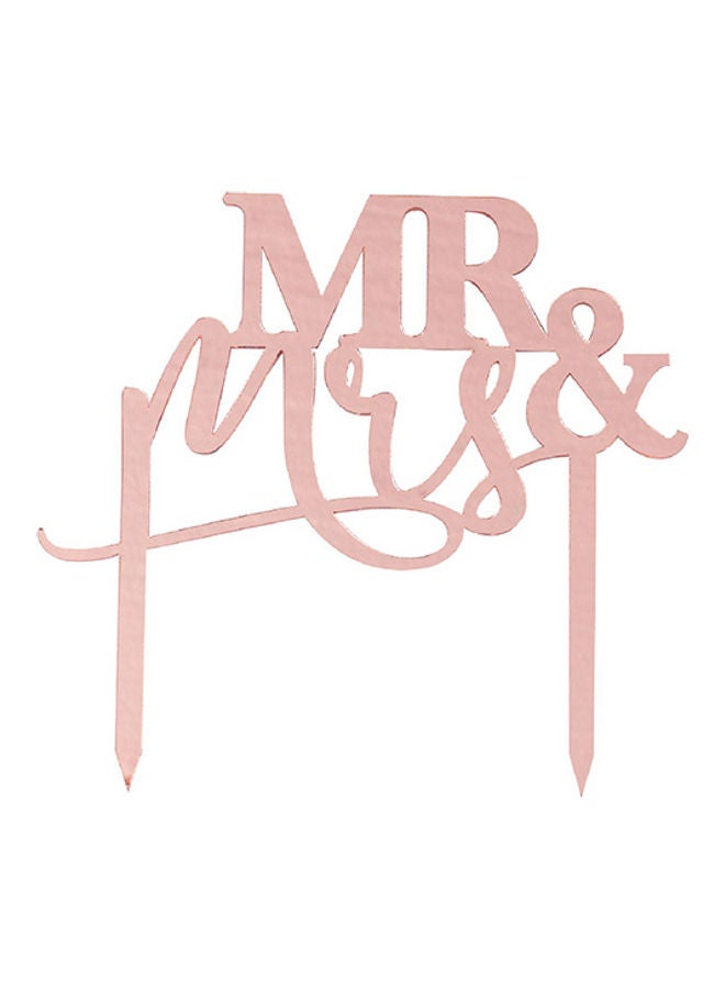 Ginger Ray Mr And Mrs Acrylic Cake Topper
