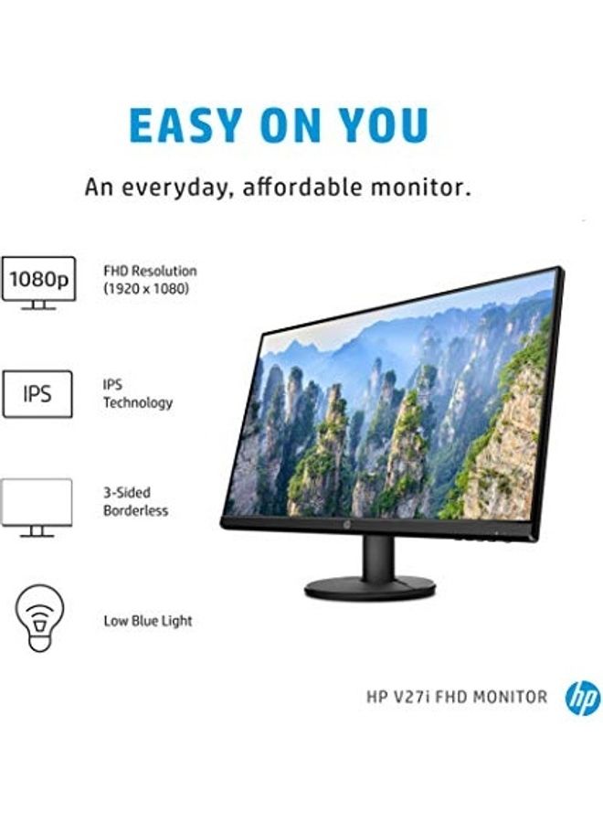 HP V27i 27 Inch Diagonal Full HD Monitor Black  - Image 4