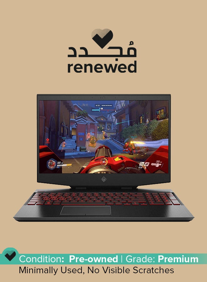 Renewed - Omen 15 2020 Latest Gaming Laptop With 15.6-Inch Display, Intel Core i7 Processor/10th Gen/32GB RAM/1TB SSD/Nvidia Geforce RTX 2070 Max-Q Graphics Black