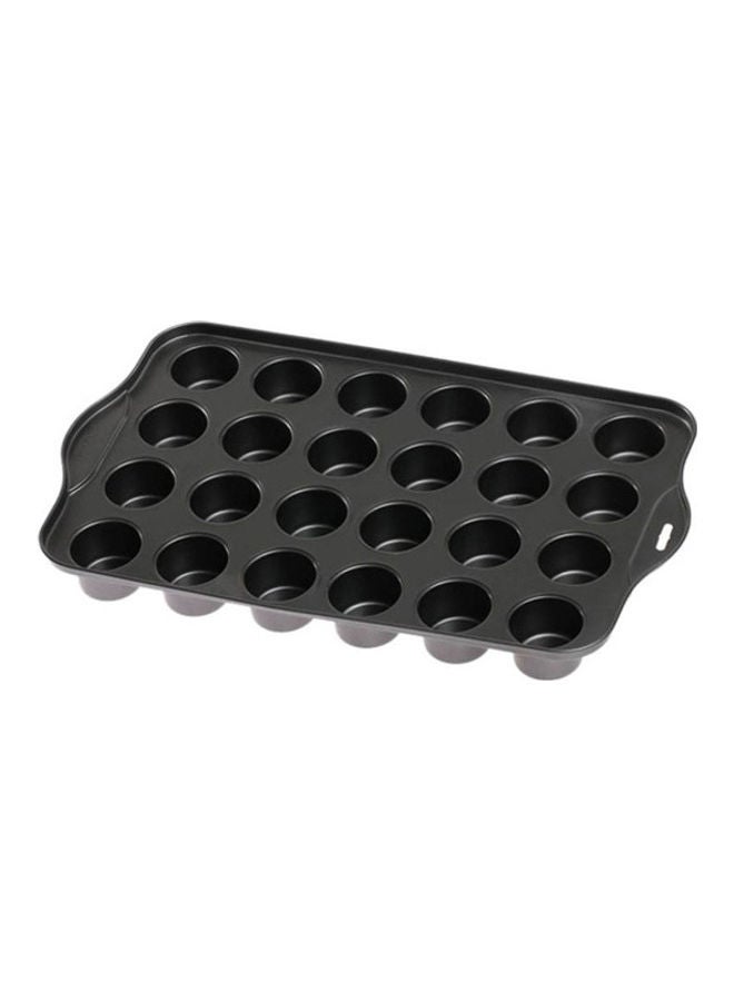 المفرج قالب خبز التشيز كيك مكون من 24 قالباً أسود 39x2x26سم 