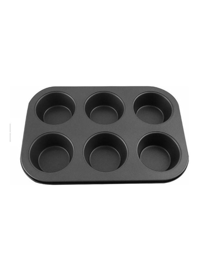 المفرج قالب صينية لخبز المافن من 6 أكواب أسود 26x5x18سم - Image 2
