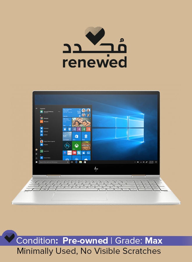 إتش بي - مُجدد - لابتوب إنفي X360 مزود بشاشة باللمس مقاس 15.6 بوصة ومعالج إنتل كور i7 الجيل الحادي عشر وذاكرة رام سعة 8 جيجابايت ومحرك أقراص SSD سعة 256 جيجابايت وبطاقة رسومات إنتل عالية الوضوح 620 فضي - Image 1