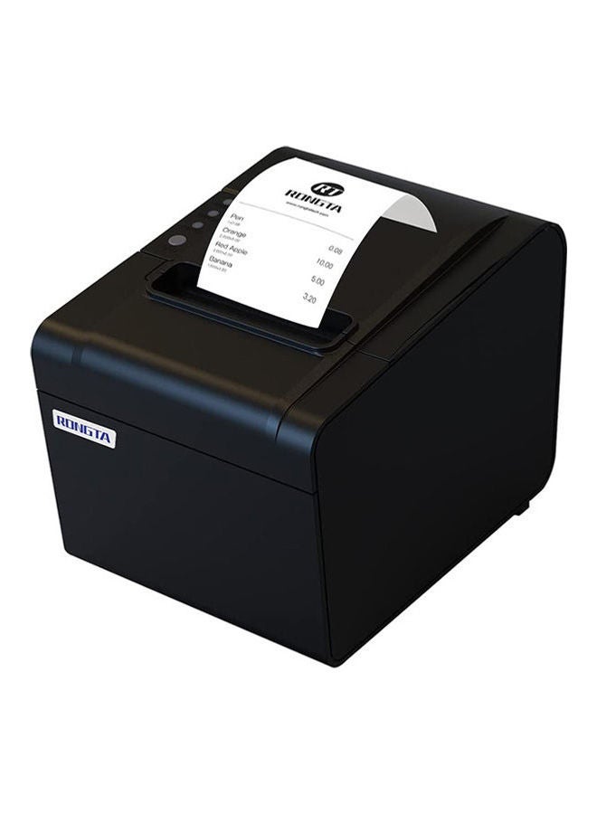 rongta - Portable Receipt Printer 250Mm/S, 80Mm Direct Thermal Printer, Pos Printer With Auto Cutter Usb Serial Ethernet Windows Driver Esc/Pos Cash Drawer Black - Image 1