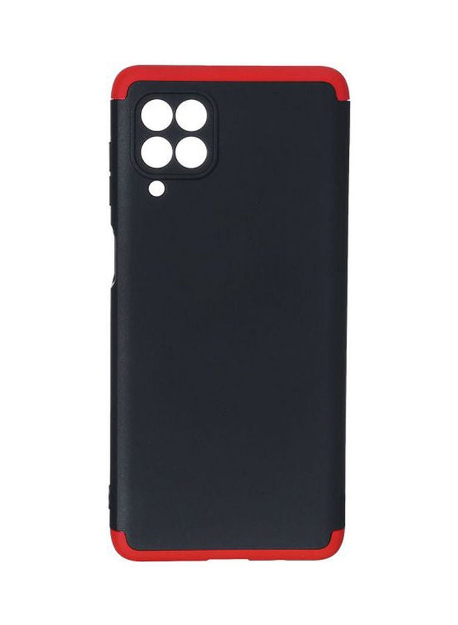GKK 3 in 1 360 Degree Full Protection Hard Back Cover for Samsung Galaxy F62 and Samsung Galaxy M62 Mobile Phone Black and Red - Image 1