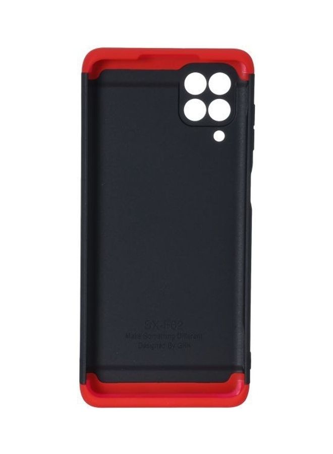 GKK 3 in 1 360 Degree Full Protection Hard Back Cover for Samsung Galaxy F62 and Samsung Galaxy M62 Mobile Phone Black and Red - Image 2
