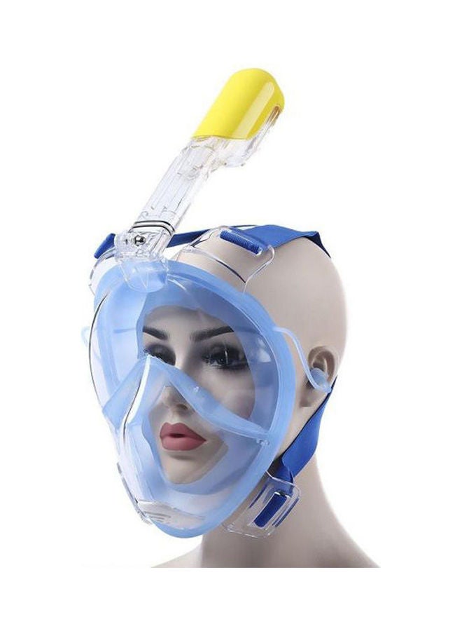 Generic Panoramic View Full Face Snorkeling Mask Diving Underwater Swimming Compatible Snorkel Mask With Anti-Fog Easy Breathing And Anti-Skid Ring Earplug For Kids - Image 2
