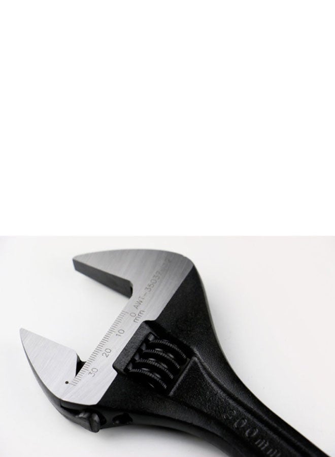 LICOTA Chrome Vanadium Steel Adjustable Wrench Black/Silver 10x36x3cm - Image 2