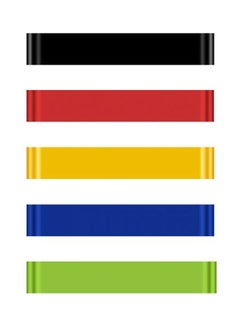 Generic Loop Resistance Bands  - Resistance Loop Exercise Bands Set Of 5 Yoga Workout Bands For Home Fitness, Stretching, Physical Therapy And More  - Image 1