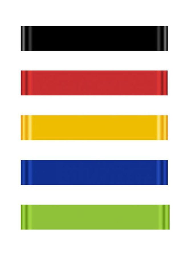 Generic Loop Resistance Bands  - Resistance Loop Exercise Bands Set Of 5 Yoga Workout Bands For Home Fitness, Stretching, Physical Therapy And More  - Image 1