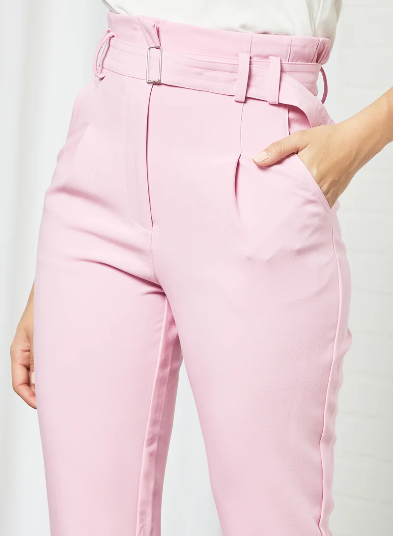 Pimkie High Waist Pants Pink