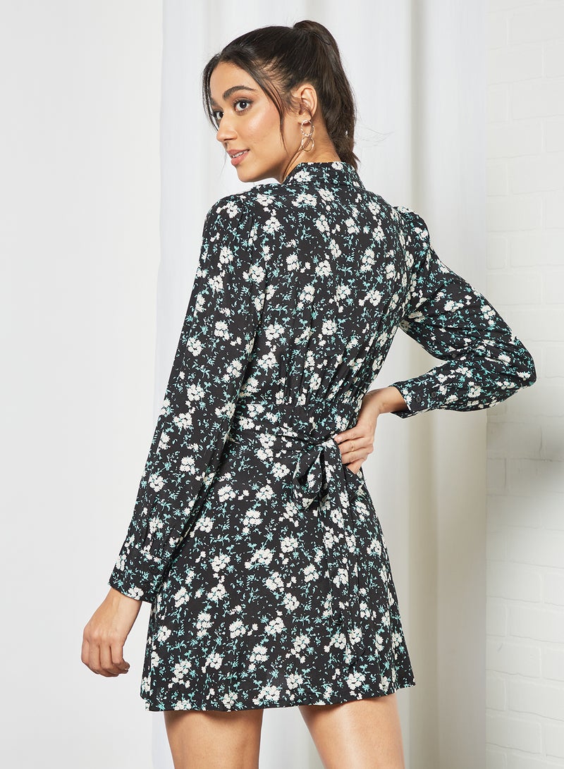 Pimkie - All-Over Print Dress Black - Image 1