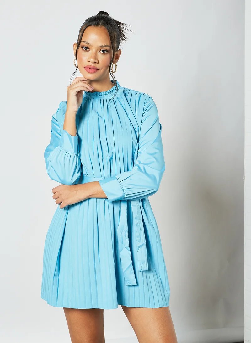 Sivvi x D'Atelier Pleated Mini Dress