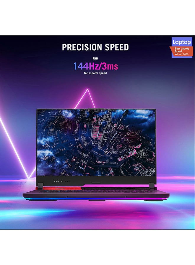 ROG Strix G15 G513QE-HN029T With 15.6’’ FHD Display, 8Core AMD Ryzen 5 5600H CPU 3.3GHz/ 16GB RAM/ 512GB SSD/ Nvidia GeForce RTX 3050Ti/ 4GB GDDR6/ Win10/ Backlit-Eng-Arb-KB English/Arabic Eclipse Gray