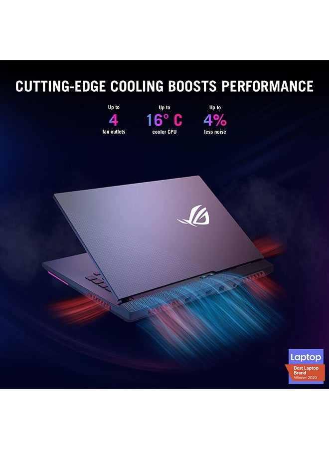 ROG Strix G15 G513QE-HN029T With 15.6’’ FHD Display, 8Core AMD Ryzen 5 5600H CPU 3.3GHz/ 16GB RAM/ 512GB SSD/ Nvidia GeForce RTX 3050Ti/ 4GB GDDR6/ Win10/ Backlit-Eng-Arb-KB English/Arabic Eclipse Gray