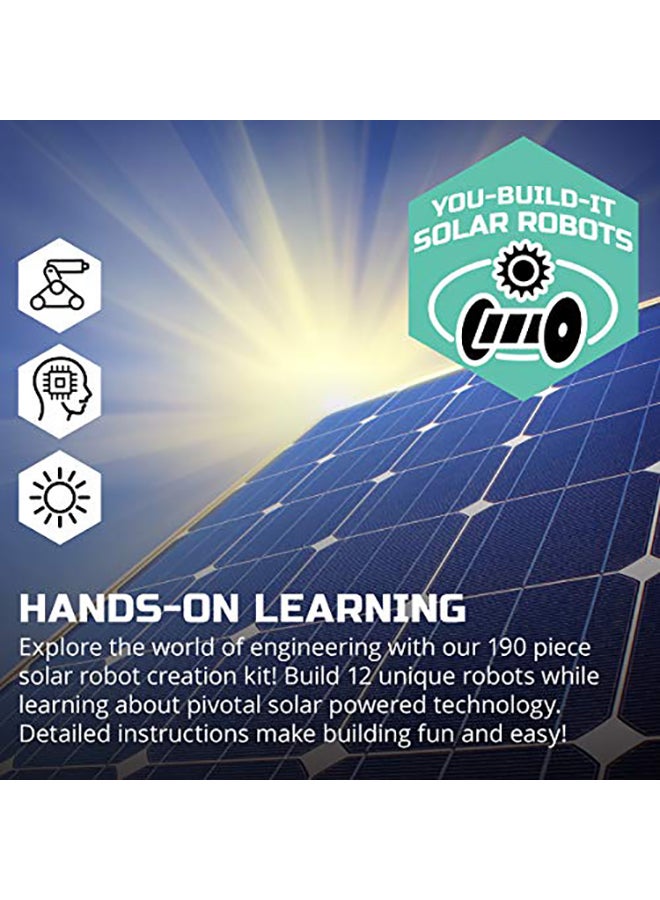 Discovery Kids - 190-Piece Mindblown Solar Robot 12-In-1 Kit - Image 1