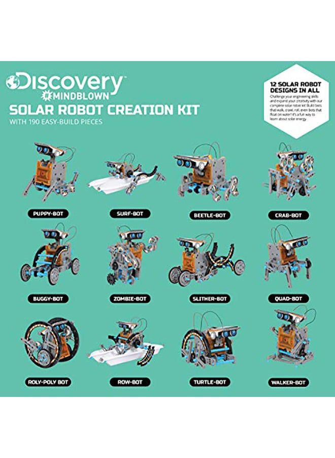 Discovery Kids - 190-Piece Mindblown Solar Robot 12-In-1 Kit - Image 1