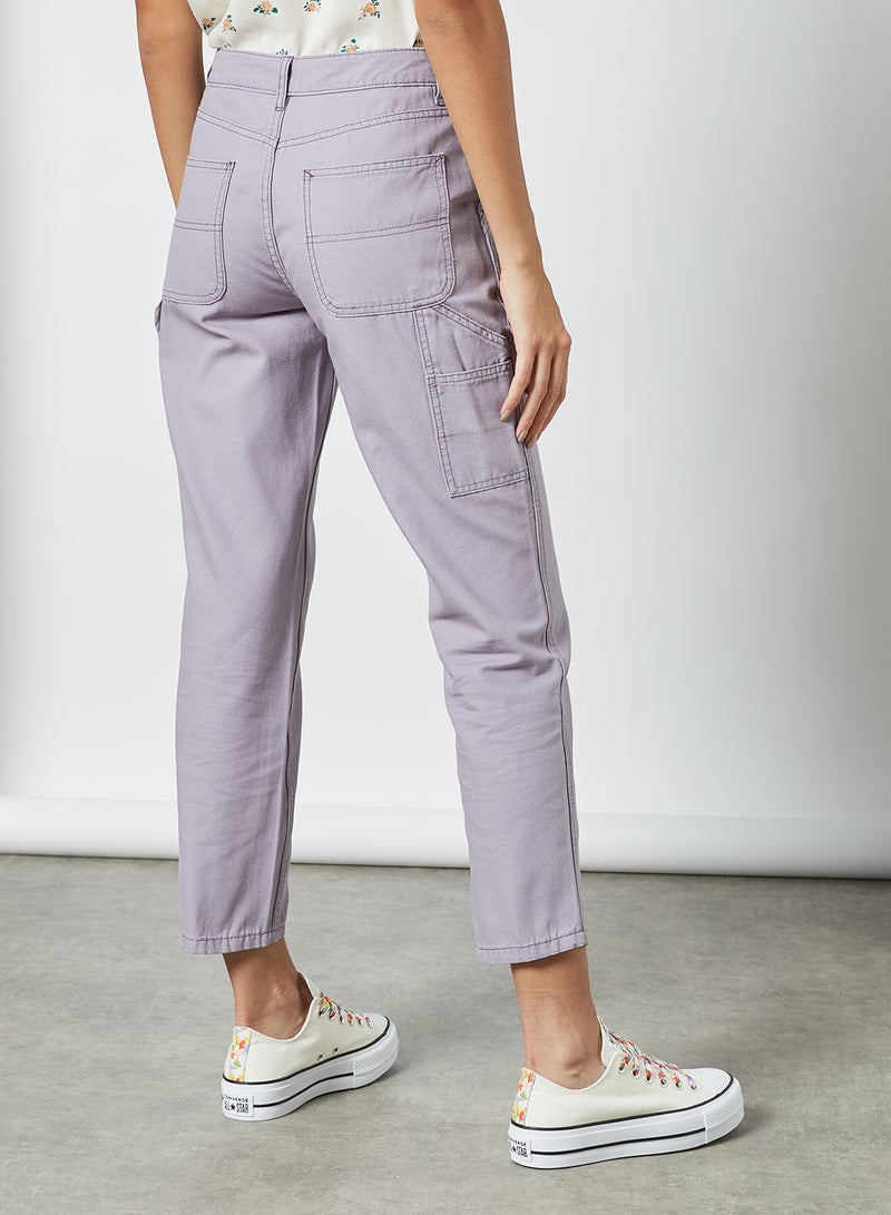 Pimkie Straight Cut Pants Lavender  - Image 4