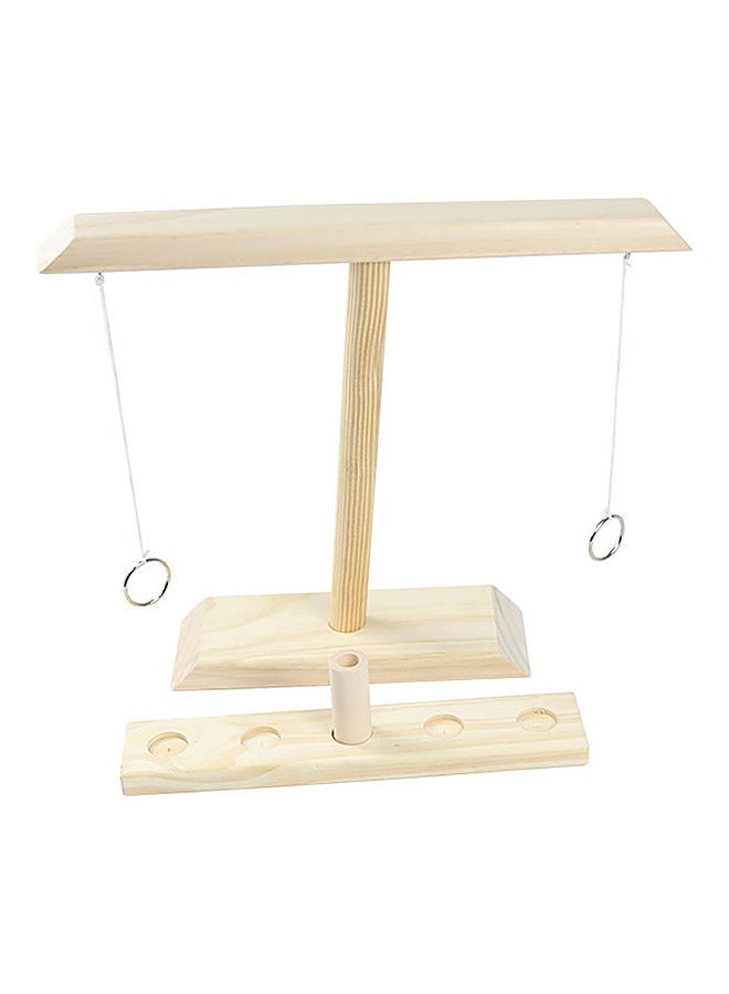 Wooden Ring Game Hook White Type  - Image 1