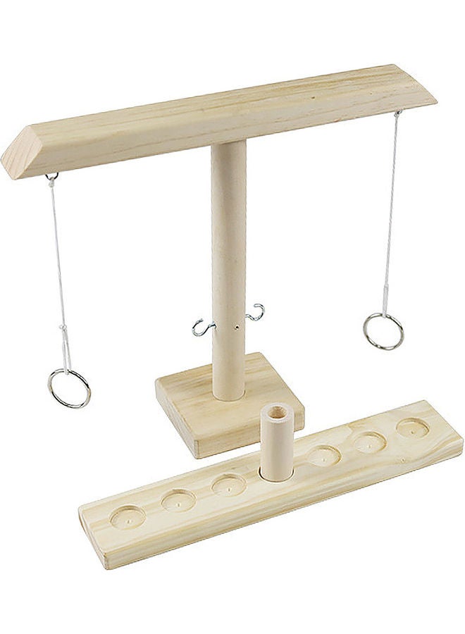 Wooden Ring Game Hook White Type  - Image 1