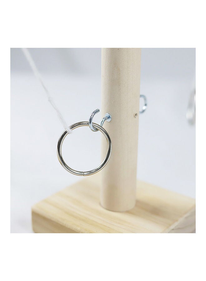 Wooden Ring Game Hook White Type  - Image 2