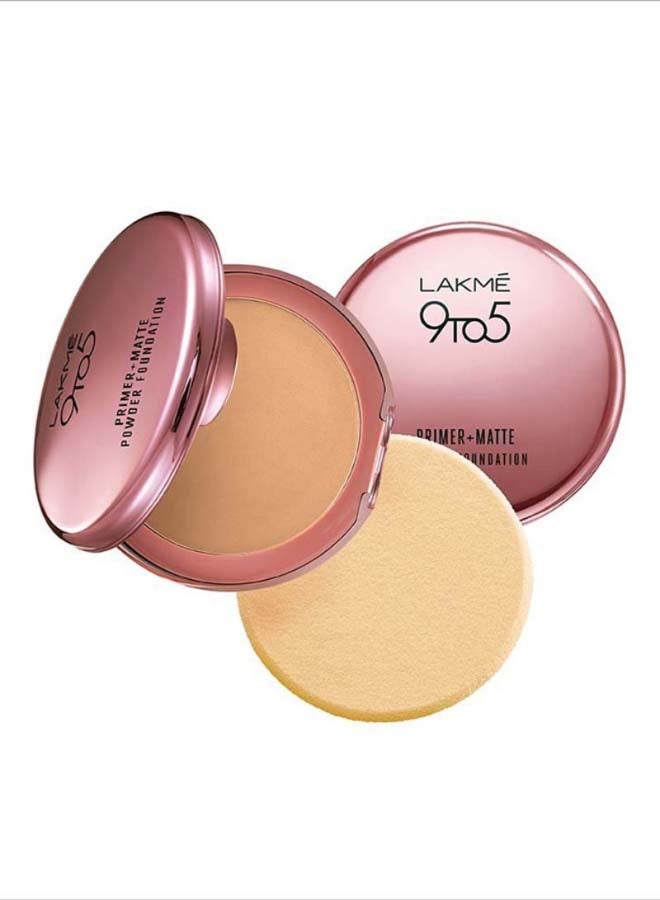 LAKME - 9 To 5 Primer With Matte Powder Foundation Silky Golden - Image 1