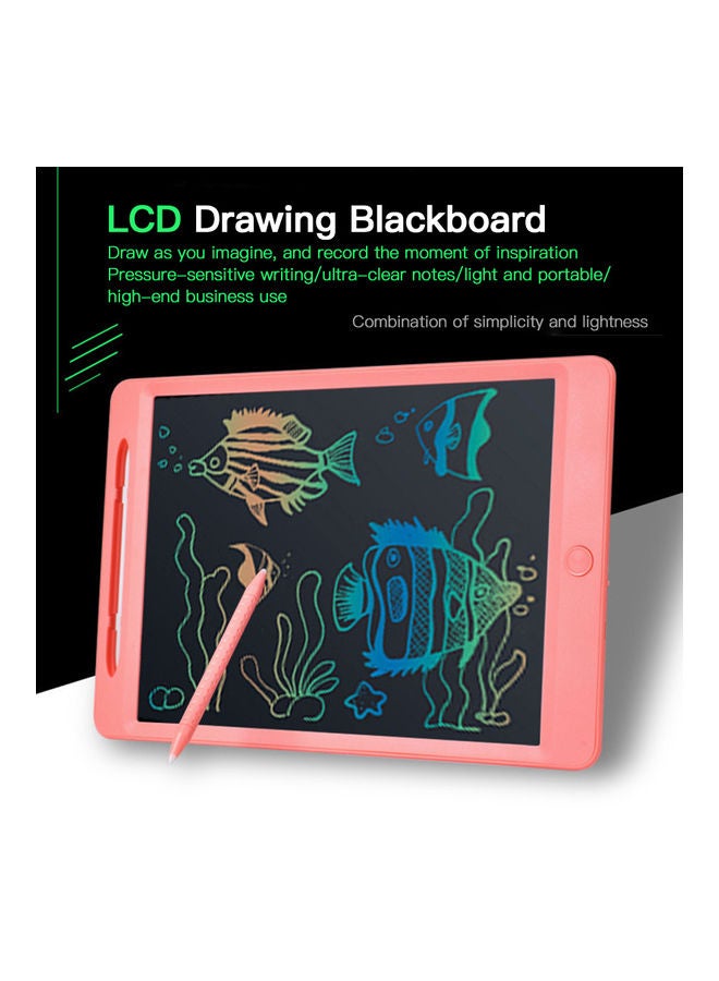 Generic 11.5 Inch Multipurpose Rechargeable LCD Tablet with Stylus Pen and USB Cable Pink  - Image 3
