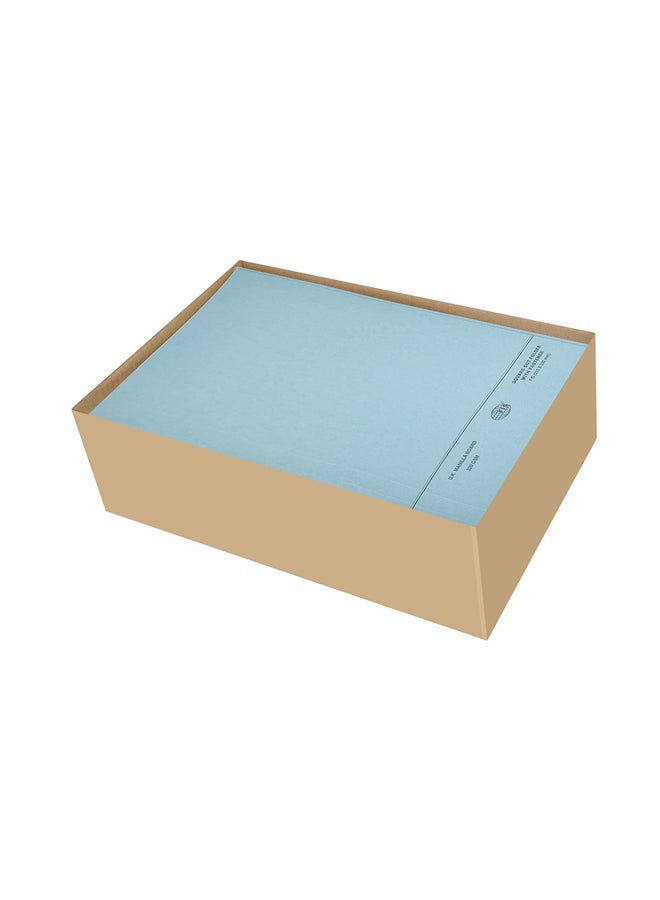 50-Piece Square Cut Folders With Fastener Set Blue