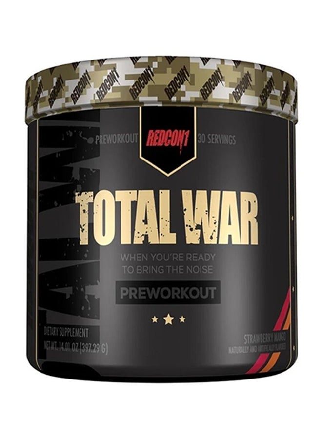 REDCON1 Total War Pre Workout 30 Servings - Strawberry Mango - Image 1