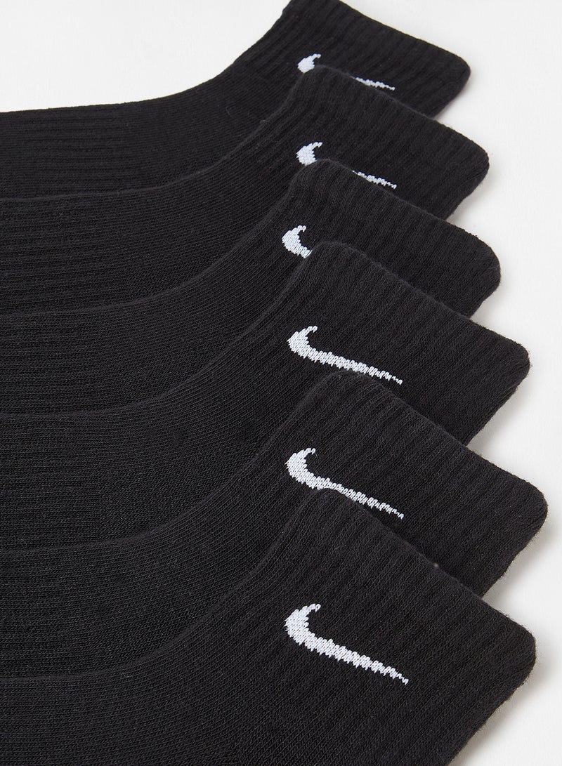 Nike Everyday Cushioned Ankle Socks (Pack of 6) Black - Image 2
