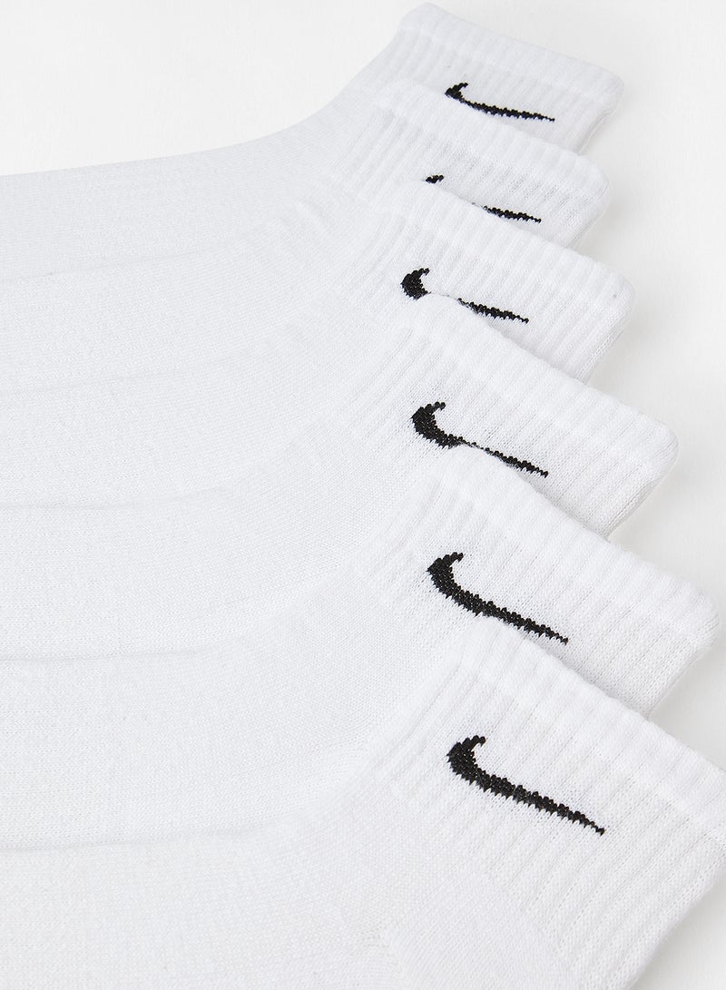 Nike Everyday Cushioned Ankle Socks (Pack of 6) White  - Image 2